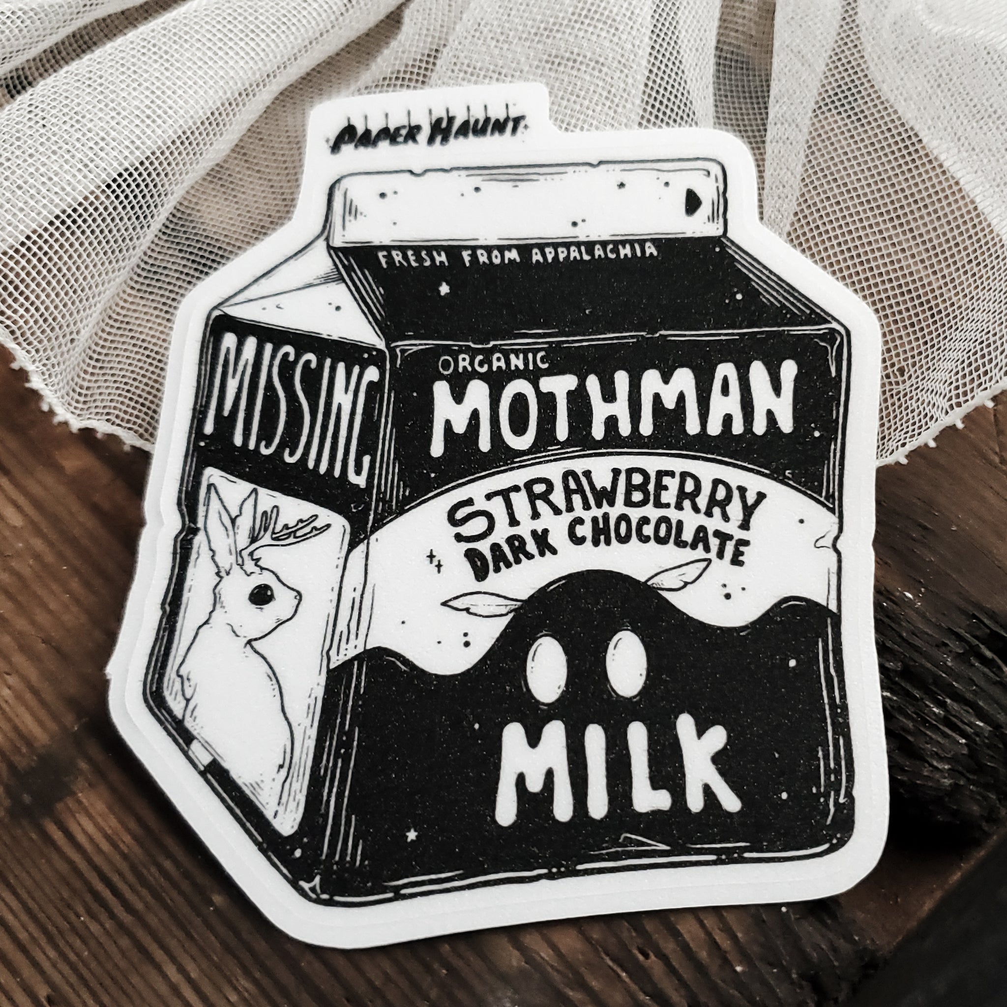 Mothman Milk Carton sticker