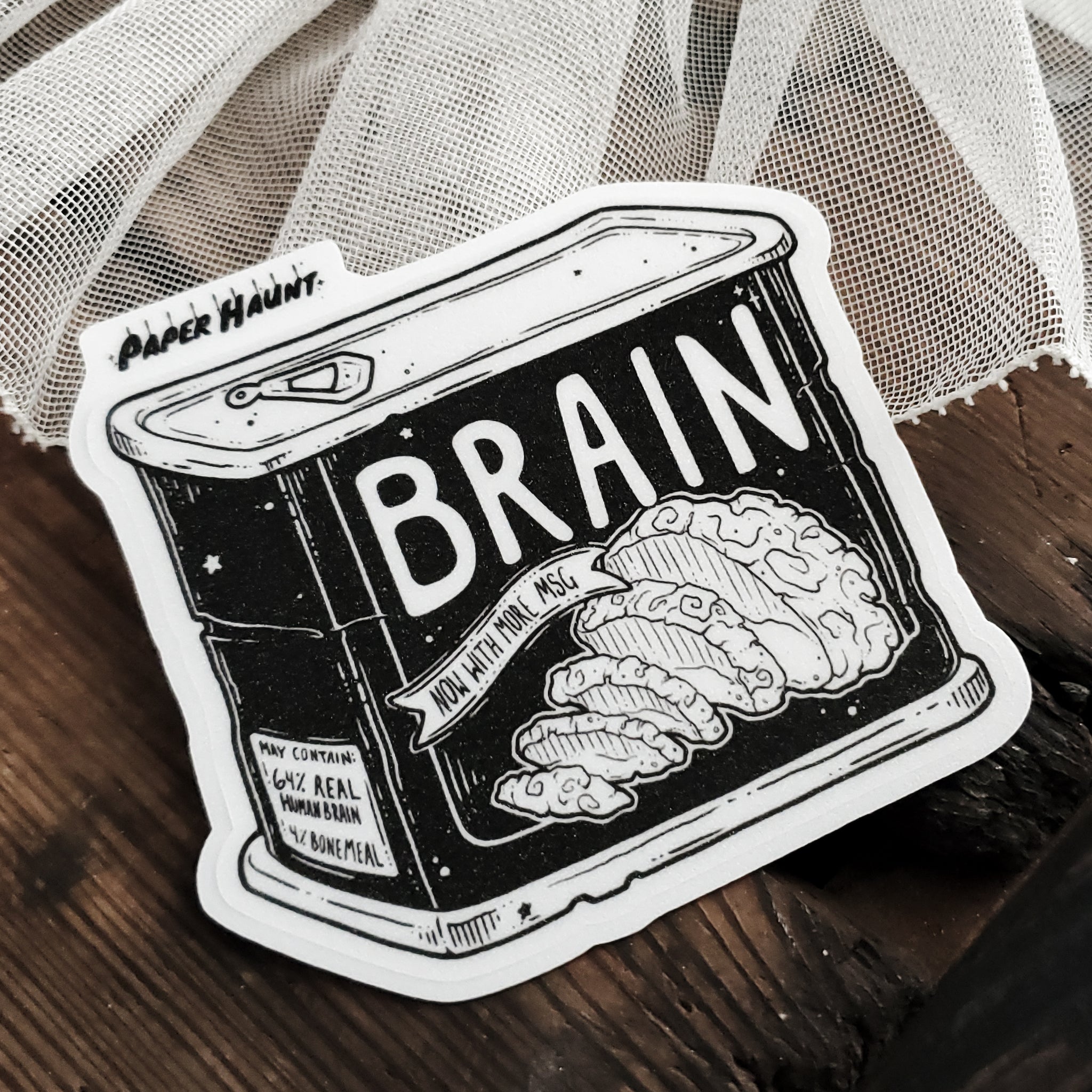 Brain Can sticker