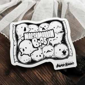 Marshmallow Boos Ghost Sticker