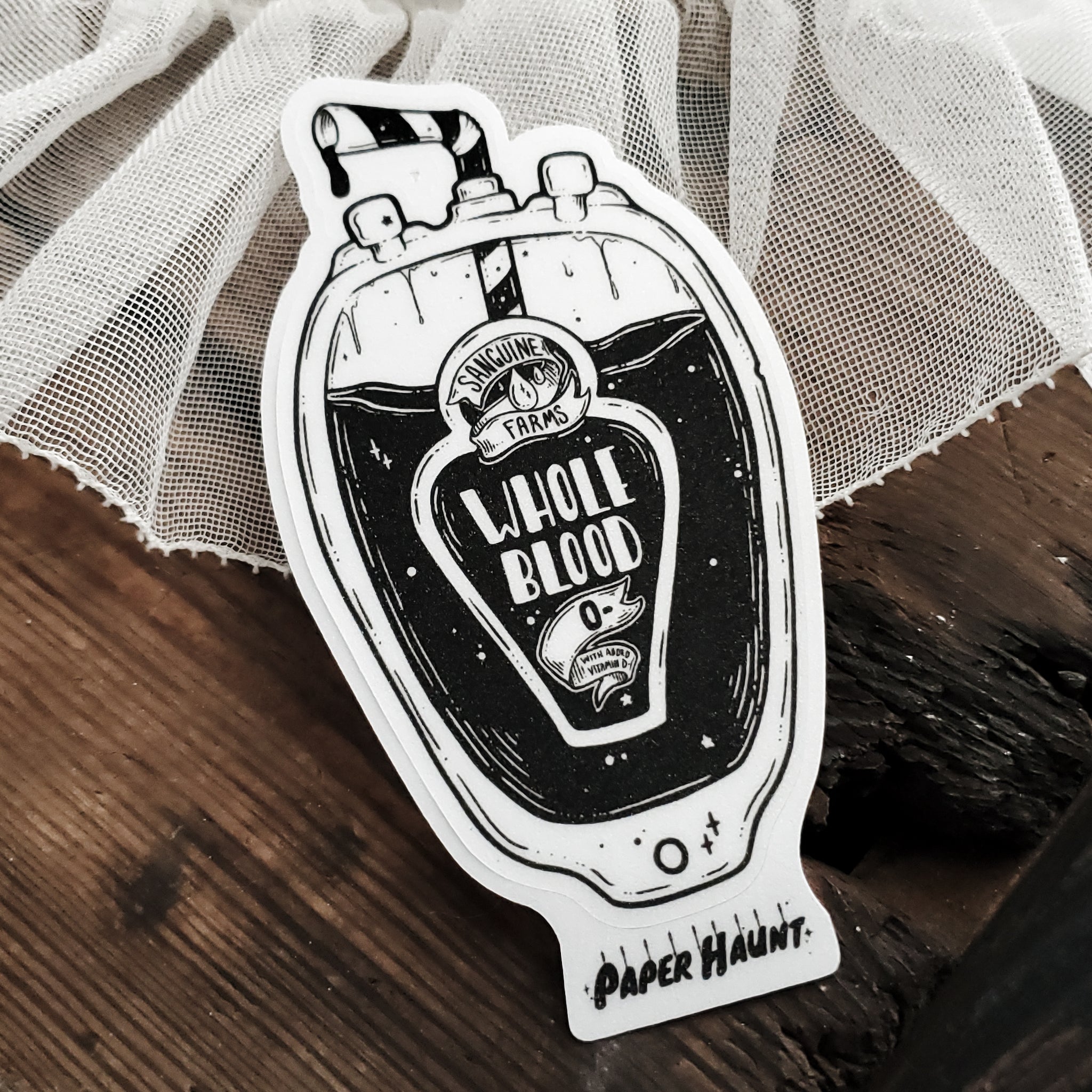 Blood Pouch STICKER- Vampire Food
