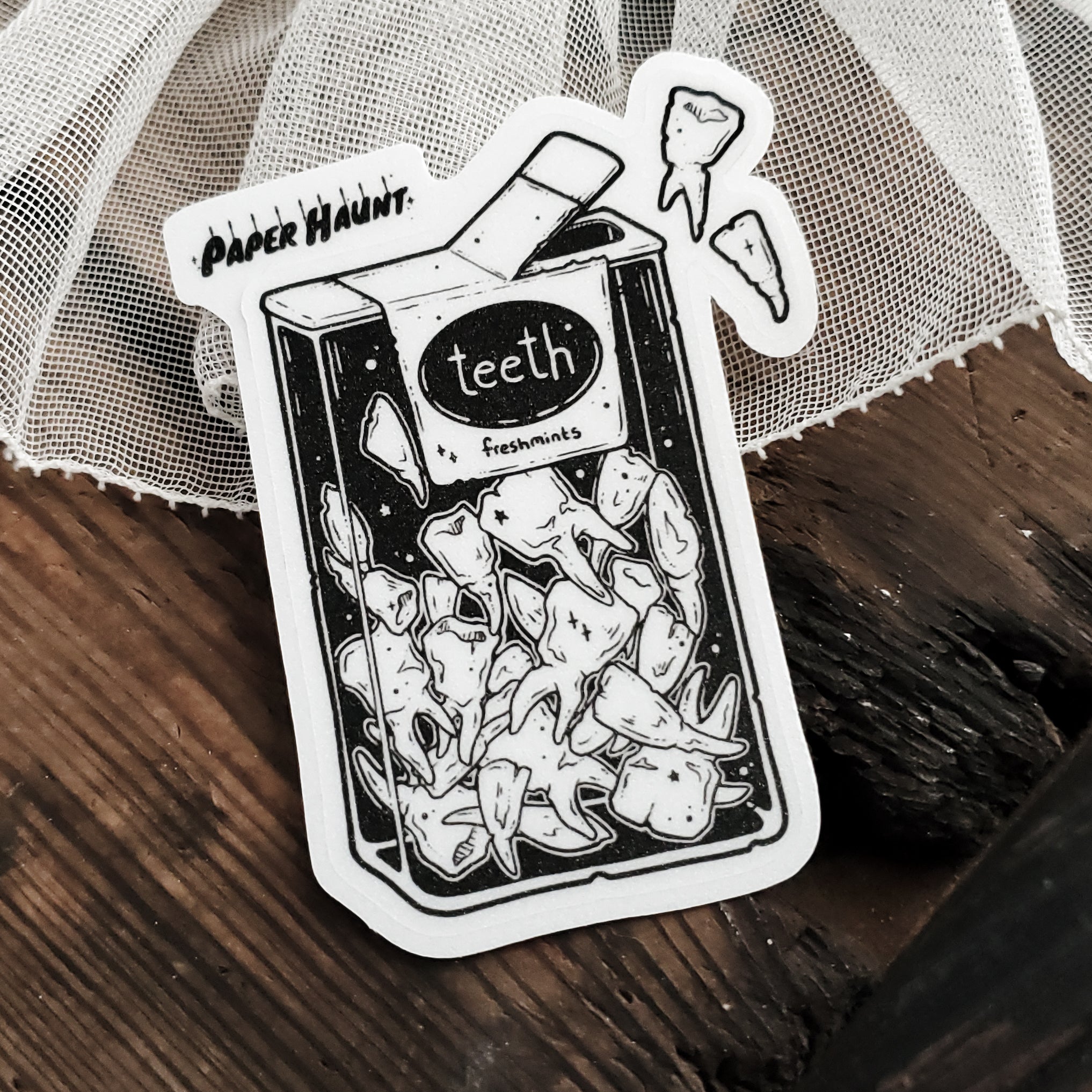 Teeth mint STICKER