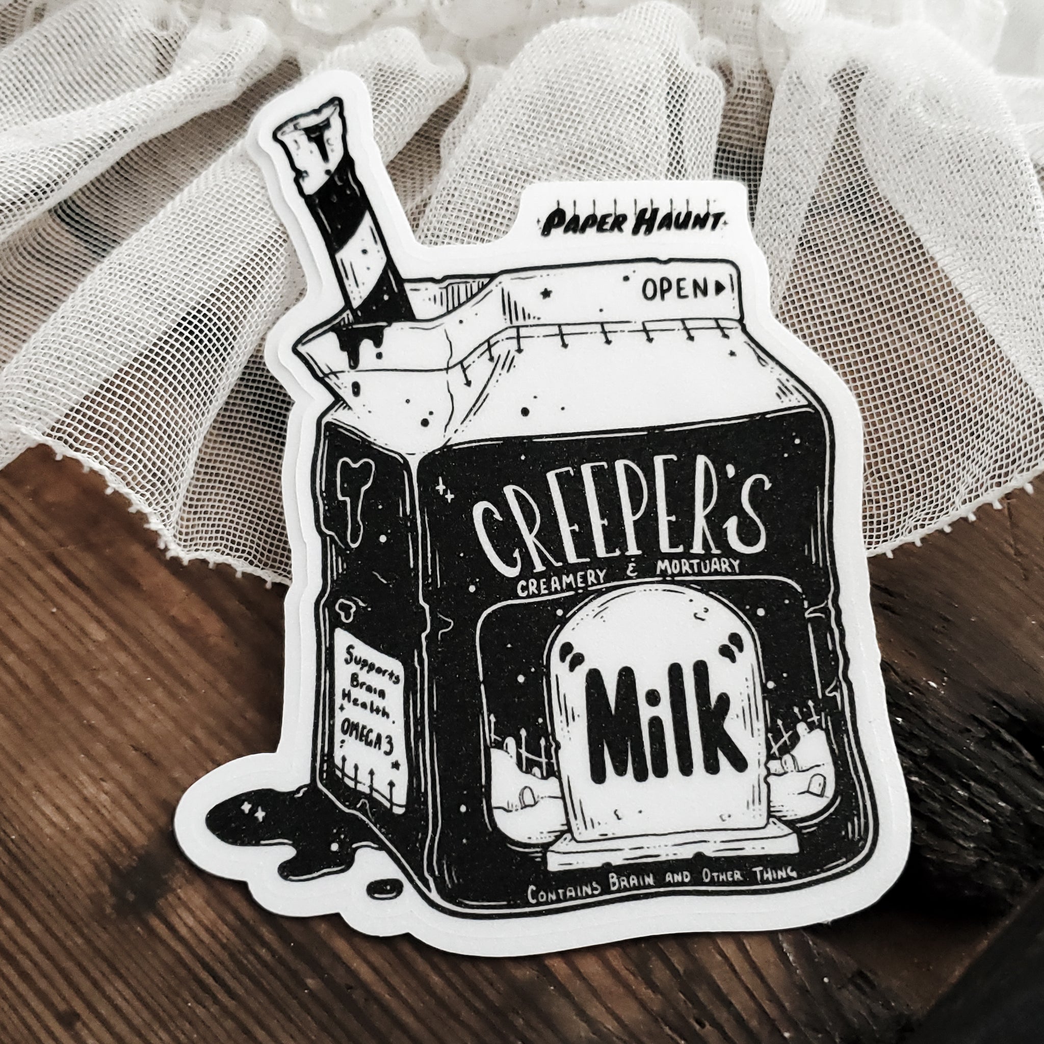 Zombie "Milk" Sticker