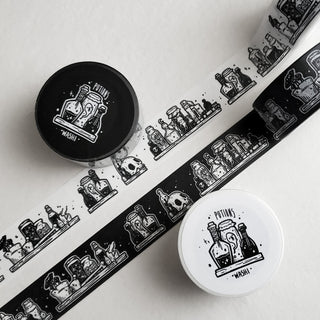 Potion Shelf WASHI tape - Paper Haunt / White Stag Art