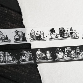 Potion Shelf WASHI tape - Paper Haunt / White Stag Art
