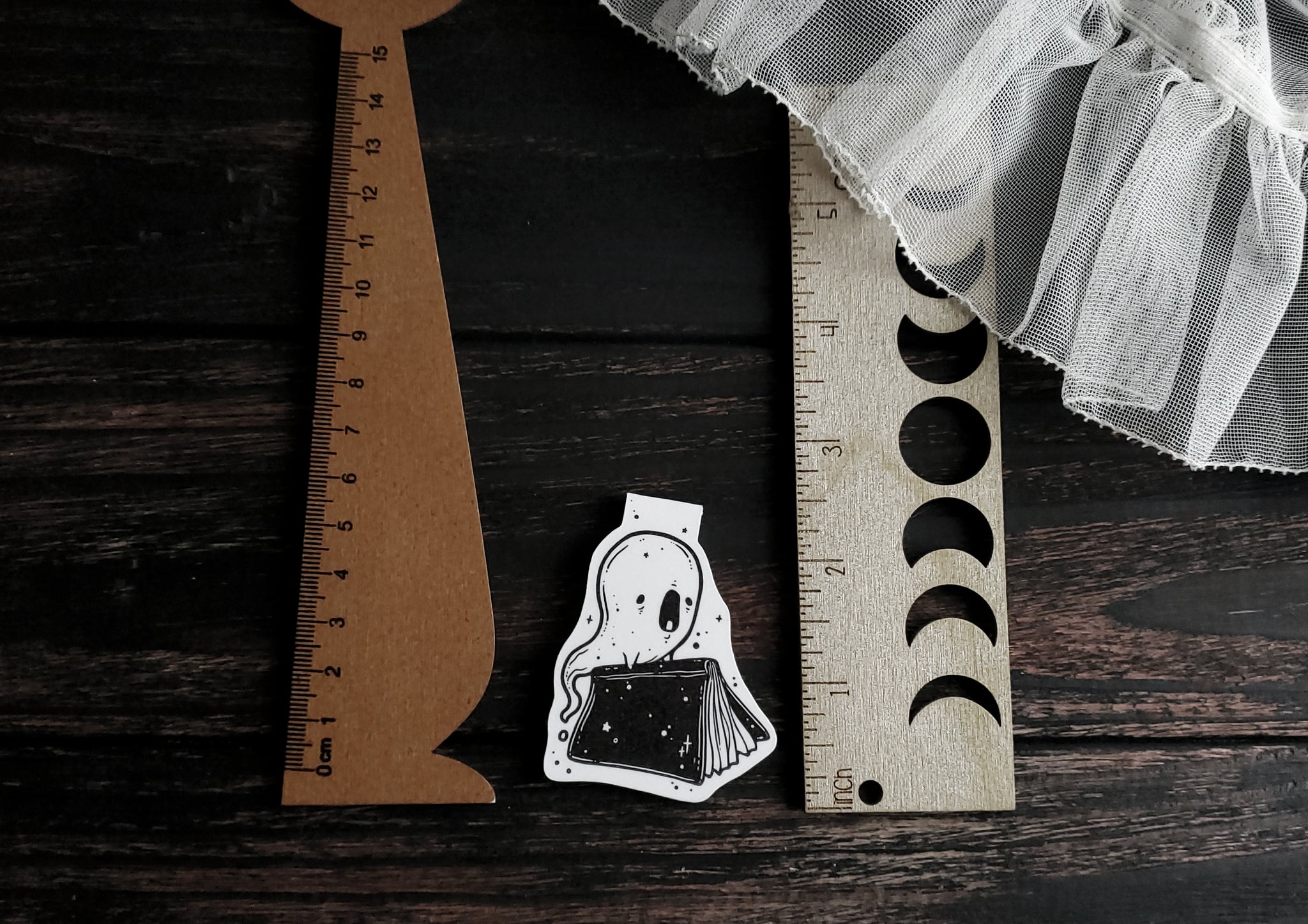 Ghost Book Magnetic Bookmark