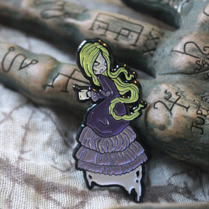 Mourning brew Banshee coffee ghost pin