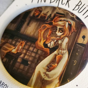 Reanimator and Reanimated large Pin Buttons - frankenstein