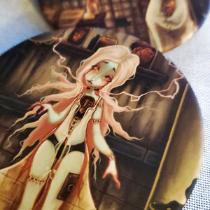 Reanimator and Reanimated large Pin Buttons - frankenstein