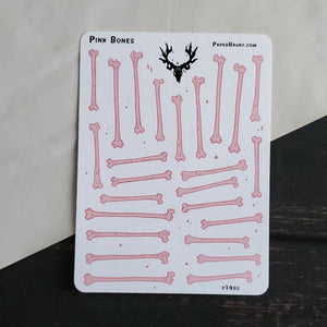 Pink Bones sticker sheet