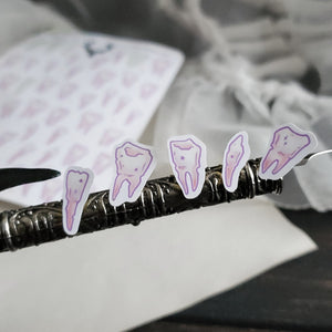 Pastel Teeth sticker sheet