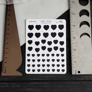 Black Heart sticker sheet