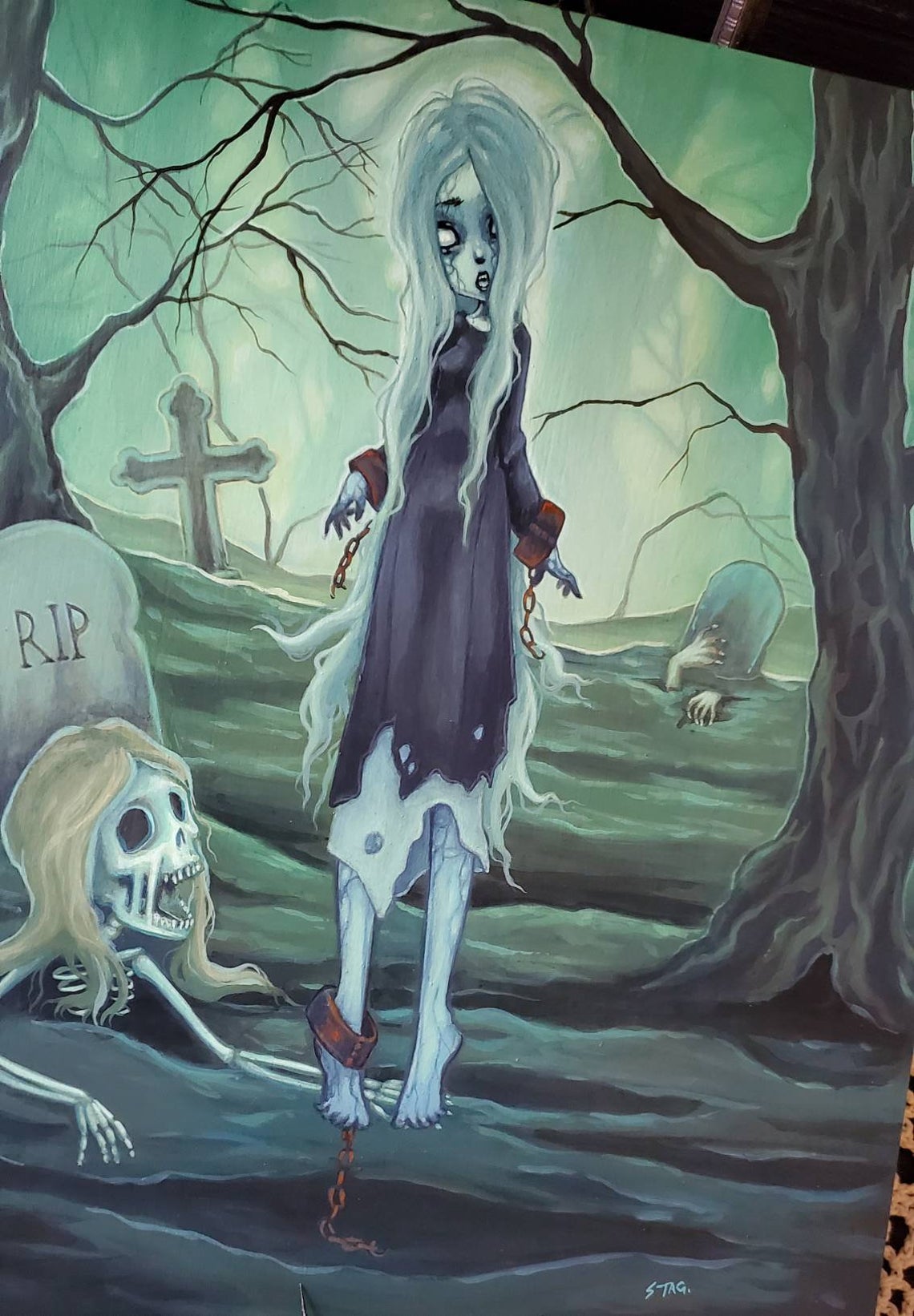 Original Art – Paper Haunt / White Stag Art
